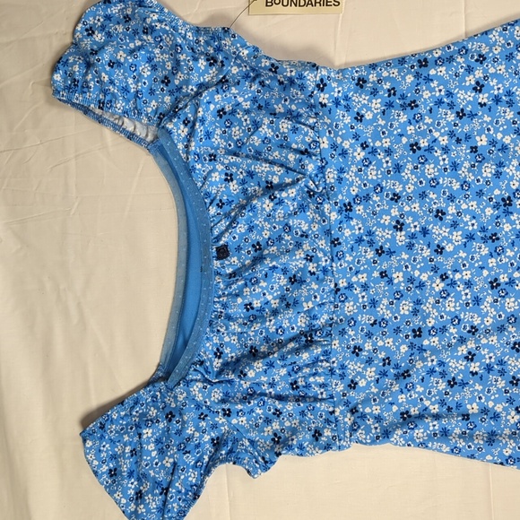 No Boundaries Sky Blue Floral Dress Size M - Picture 3 of 6